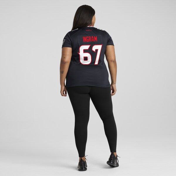 Ed Ingram Houston Texans Nike Women's Team Game Jersey - Navy - Image 8