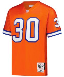 Alternative view of Terrell Davis Denver Broncos  1995 Authentic Throwback Retired Player Jersey - Orange