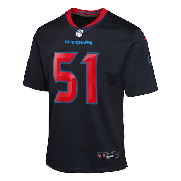 Will Anderson Jr. Houston Texans Nike Youth 2nd Alternate Game Jersey - Navy - Image 2