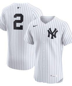 Derek Jeter New York Yankees Nike Home Elite Player Jersey - White