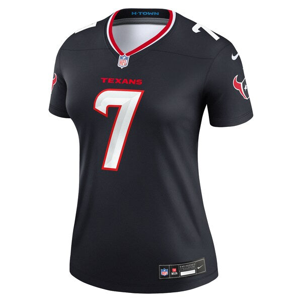 C.J. Stroud Houston Texans Nike Women's Legend Player Performance Top - Navy - Image 2