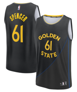 Pat Spencer Golden State Warriors  Fast Break Replica Player Jersey - Statement Edition - Black