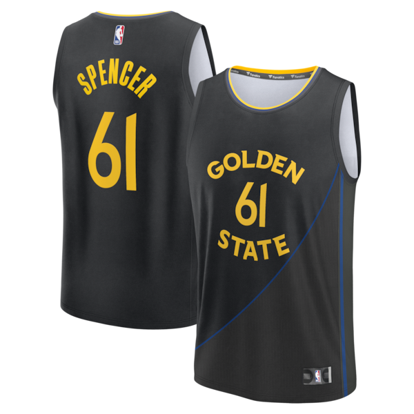 Pat Spencer Golden State Warriors Fast Break Replica Player Jersey - Statement Edition - Black