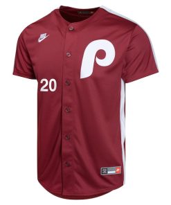 Alternative view of Mike Schmidt Philadelphia Phillies Nike Youth Cooperstown Collection Limited Player Jersey - Burgundy