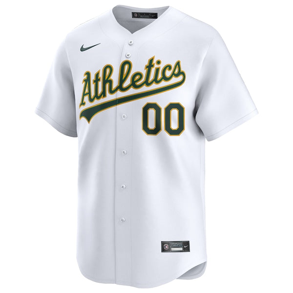 Athletics Nike Home Limited Custom Jersey - White - Image 2