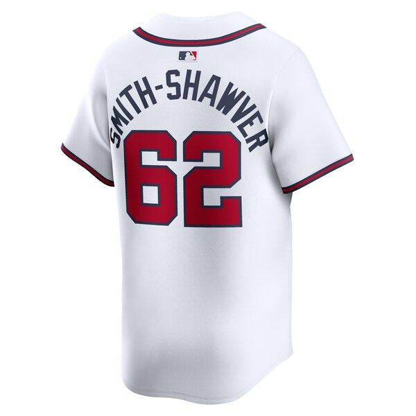 AJ Smith-Shawver Atlanta Braves Nike Home Limited Player Jersey?ยจC White - Image 3
