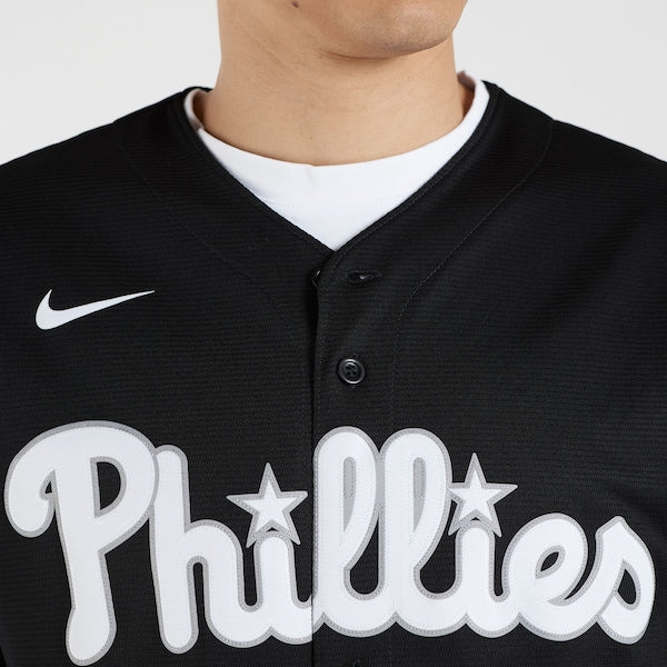 Bryce Harper Philadelphia Phillies Nike Lights Out Replica Player Jersey - Black - Image 4