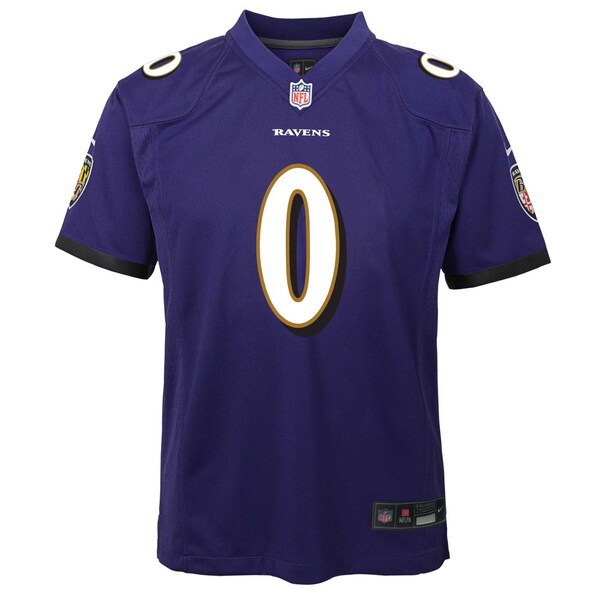 Roquan Smith Baltimore Ravens Nike Youth Team Player Game Jersey - Purple - Image 2
