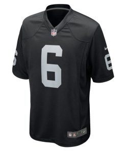 Alternative view of AJ Cole Las Vegas Raiders Nike Game Jersey - Black