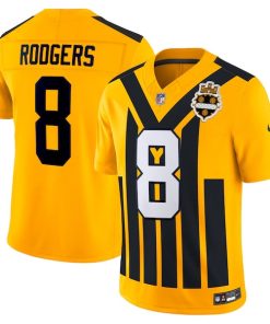 Alternative view of Aaron Rodgers Pittsburgh Steelers Nike Alternate Vapor F.U.S.E. Limited Jersey - Gold/Black