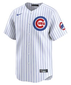 Alternative view of Chicago Cubs Nike Home Limited Custom Jersey - White