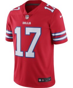Alternative view of Josh Allen Buffalo Bills Nike Color Rush Vapor Limited Jersey - Red