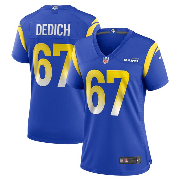 Justin Dedich Los Angeles Rams Nike Women's Game Jersey - Royal