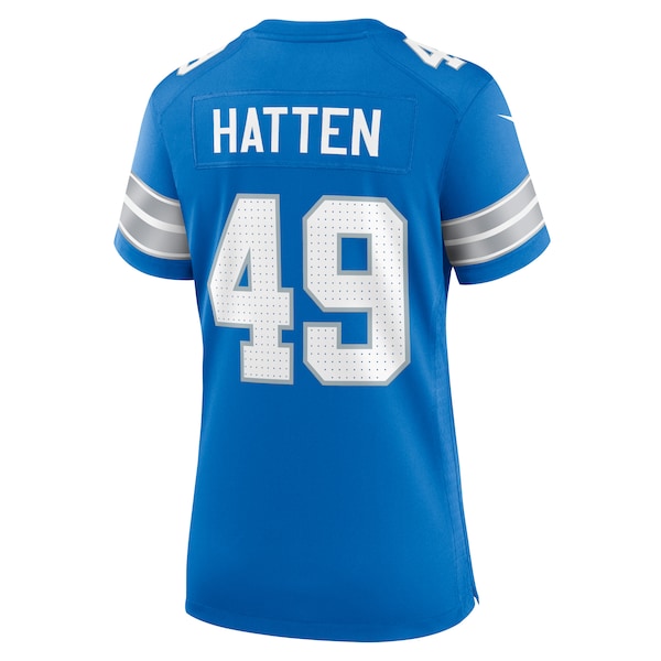 Hogan Hatten Detroit Lions Nike Women's Game Jersey - Blue - Image 3