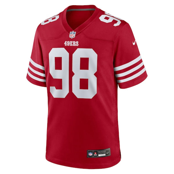 Mykel Williams San Francisco 49ers Nike 2025 NFL Draft First Round Pick Game Jersey - Scarlet - Image 2