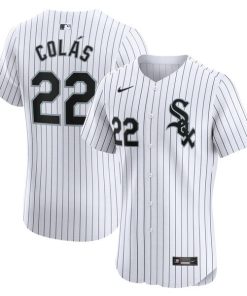 Oscar Colas Chicago White Sox Nike Home Elite Player Jersey - White