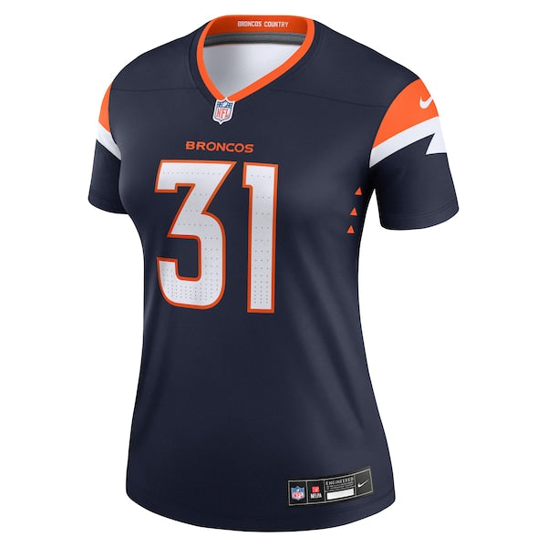 Justin Simmons Denver Broncos Nike Women's Alternate Legend Jersey - Navy - Image 3
