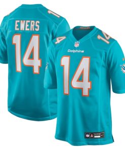 Quinn Ewers Miami Dolphins Nike Team Game Jersey -  Aqua