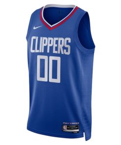 Alternative view of LA Clippers Nike Unisex Swingman Custom Jersey Royal - Icon Edition