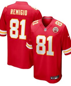 Nikko Remigio Kansas City Chiefs Nike Team Game Jersey -  Red
