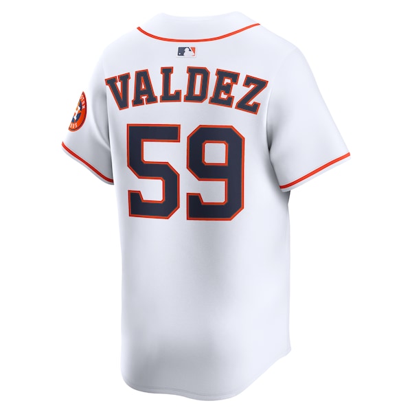 Framber Valdez Houston Astros Nike Home Limited Player Jersey - White - Image 3