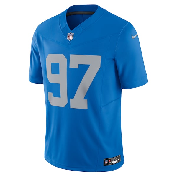Aidan Hutchinson Detroit Lions Nike Vapor F.U.S.E. Alternate Limited Jersey - Blue - Image 2
