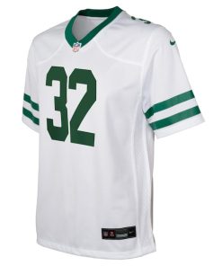 Alternative view of Michael Carter New York Jets Nike Youth Game Jersey - White