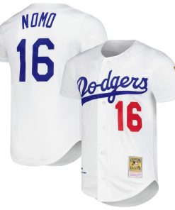 Hideo Nomo Los Angeles Dodgers Cooperstown Collection Authentic Jersey - White
