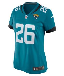 Alternative view of D'Ernest Johnson Jacksonville Jaguars Nike Game Jersey - Teal