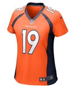 Alternative view of Marvin Mims Jr Denver Broncos Nike Women's Team Game Jersey -  Orange