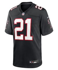 Alternative view of Deion Sanders Atlanta Falcons Nike Alternate Retired Player Game Jersey -  Black