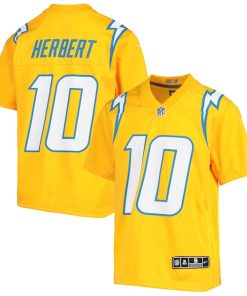 Justin Herbert Los Angeles Chargers Nike Youth Inverted Team Game Jersey - Gold