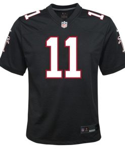 Alternative view of Jalon Walker Atlanta Falcons Nike Youth Alternate Game Jersey - Black