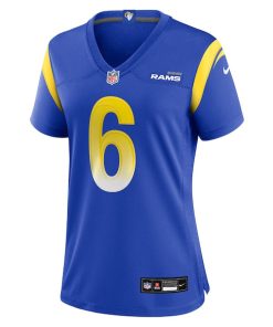 Alternative view of Nick Hampton Los Angeles Rams Nike Women's Team Game Jersey -  Royal