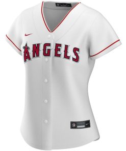 Alternative view of Los Angeles Angels Nike Women's Home Replica Custom Jersey - White