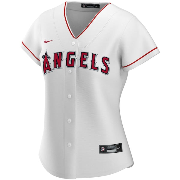 Los Angeles Angels Nike Women's Home Replica Custom Jersey - White - Image 2