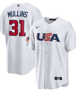 Cedric Mullins USA Baseball Nike 2023 World Baseball Classic Replica Player Jersey - White