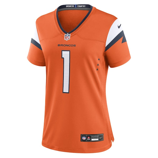 Evan Engram Denver Broncos Nike Women's Team Game Jersey - Orange - Image 3