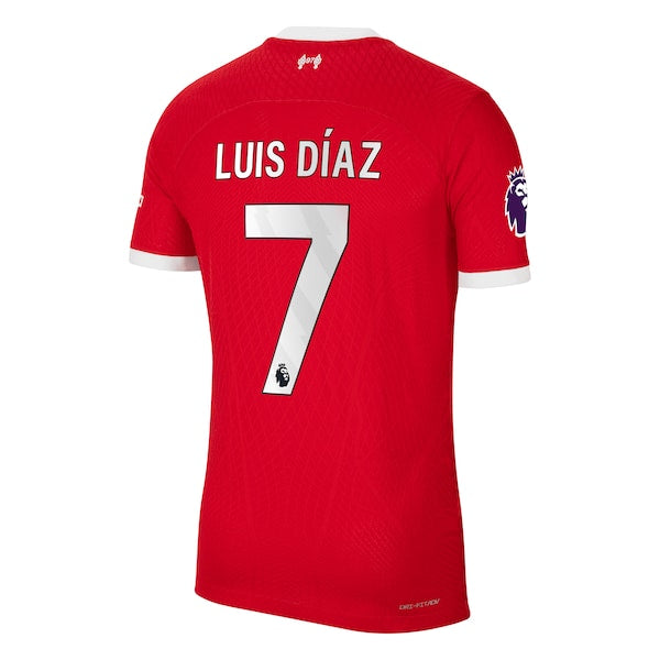 Luis Diaz Liverpool Nike 2023/24 Home Authentic Player Jersey - Red - Image 3