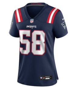 Alternative view of Jared Wilson New England Patriots Nike Women's Team Game Jersey -  Navy