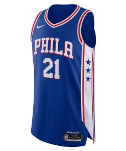 Alternative view of Joel Embiid Philadelphia 76ers Nike Authentic Jersey - Association Edition - Royal