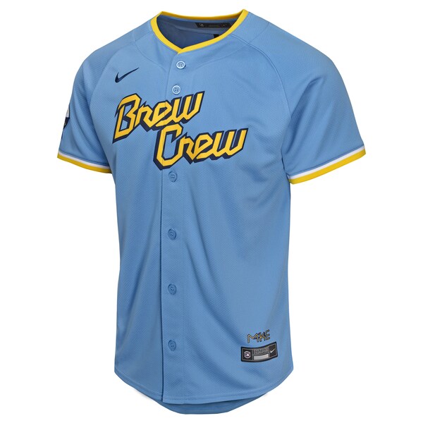 Milwaukee Brewers Nike Youth City Connect Limited Jersey - Powder Blue - Image 2