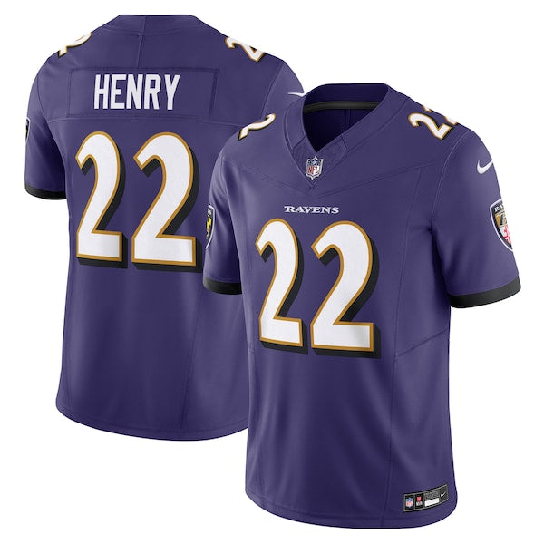 Derrick Henry Baltimore Ravens Nike Vapor F.U.S.E. Limited Jersey - Purple/Black - Image 2