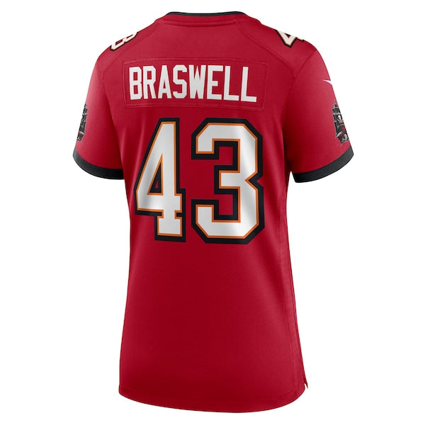 Chris Braswell Tampa Bay Buccaneers Nike Women's Game Jersey - Red - Image 4
