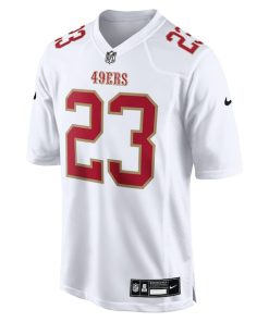 Alternative view of Christian McCaffrey San Francisco 49ers Nike Fashion Game Jersey - Tundra White