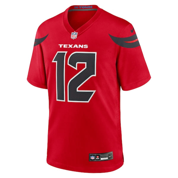 Nico Collins Houston Texans Nike Alternate Game Jersey - Red/White/Navy - Image 3