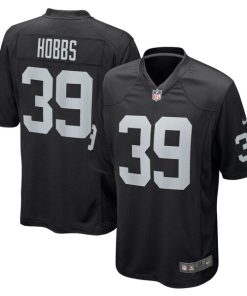 Nate Hobbs Las Vegas Raiders Nike Game Jersey - Black