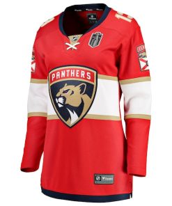 Alternative view of Sam Reinhart Florida Panthers  Women's 2025 Stanley Cup Final Home Breakaway Player Jersey - Red