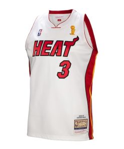 Alternative view of Dwyane Wade Miami Heat  2005-06 Authentic Player Jersey - White
