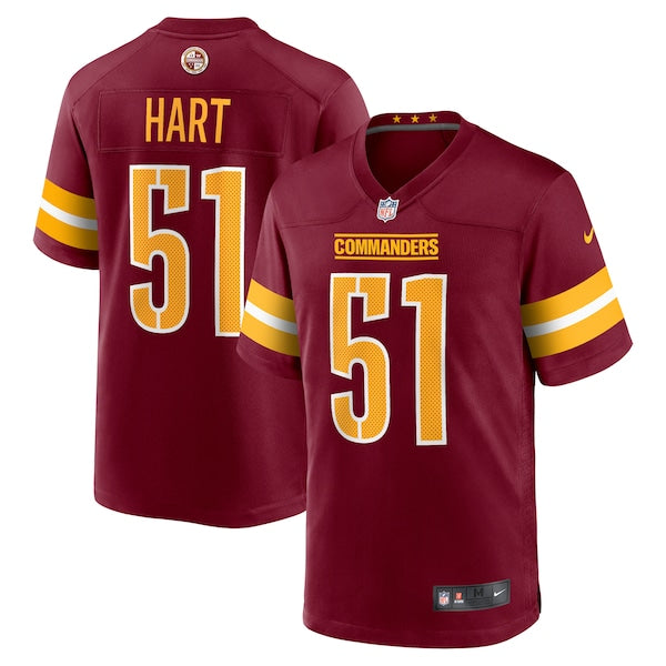 Bobby Hart Washington Commanders Nike Game Jersey - Burgundy